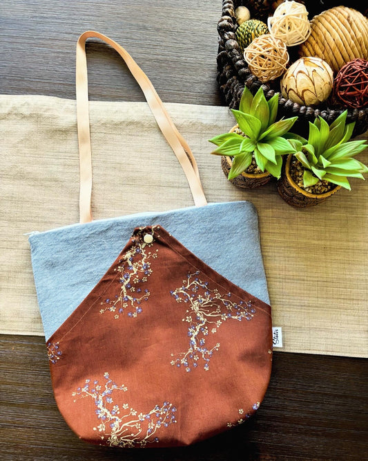 Tote Bag: Jeans & Blossoms
